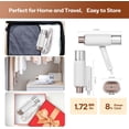 thumbnail image 4 of Dual Voltage Travel Steamer for Clothes, 100-240V Worldwide Handheld Garment Steamer, Fast 20-Second Heat Up, 180ml Detachable Tank, Portable Steamer for Business Travel, Vacation & Home, 4 of 9