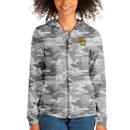 Women's Antigua Camo Baylor Bears Absolute Full-Zip Hoodie