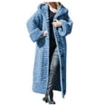 thumbnail image 1 of Kcodviy Women Casual Solid Knit Cable Knit Coat Button Plus Size Long Sweater Vest Women Open Front Sleeve Sweater Long Cardigan Long Cardigans for Women Winter Coat, 1 of 4