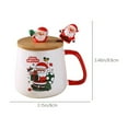 thumbnail image 3 of Generic Festive Ceramic Coffee Cup, Christmas Ceramic Mug Snow Globe Cups with Handles for Tea Coffee Hot Cocoa Xmas Birthday, Winter Themed Large Drinkware Teacup, 3 of 7