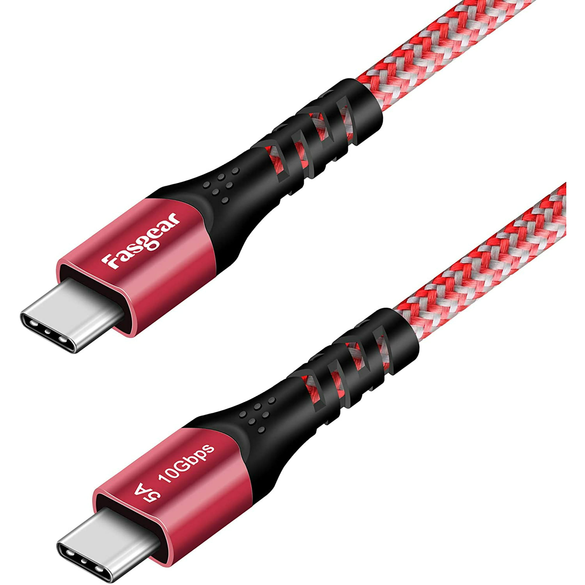 målbar parkere skab Fasgear USB C to Type C Cable, USB 3.1 Type C Gen 2 Fast Charge Cable, 100W  Power Delivery, 10Gbps Data Transfer (Red | Walmart Canada