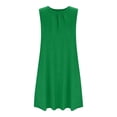 thumbnail image 6 of Wdgfv Girls School Uniform V-Neck Jumper Dress Pleated Pull-on Scooter Skirt Stretchy Cotton Flared Overall Dress, 6 of 7