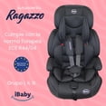 thumbnail image 2 of Autoasiento Convertible Booster Ragazzo Hasta 12 Kg - Ibaby Ragazzo Negro, 2 of 8
