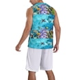 thumbnail image 5 of Rocae Corals and Tropical Fish for Men's Basketball Jersey Lightweight and Breathable Athletic Tank Top,Quick-Drying Sports Jersey Small, 5 of 9