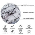 thumbnail image 4 of SKYCARPER Silent Non Ticking Battery Operated Wall Clock, Vintage, 4 of 9