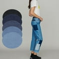 thumbnail image 2 of Jean Fabric Adhesive Patches Square Kit DIY Clothes Repair Rectangular Oval DIY Universal Trim Clothes Repair Kit, Type 3, 2 of 7