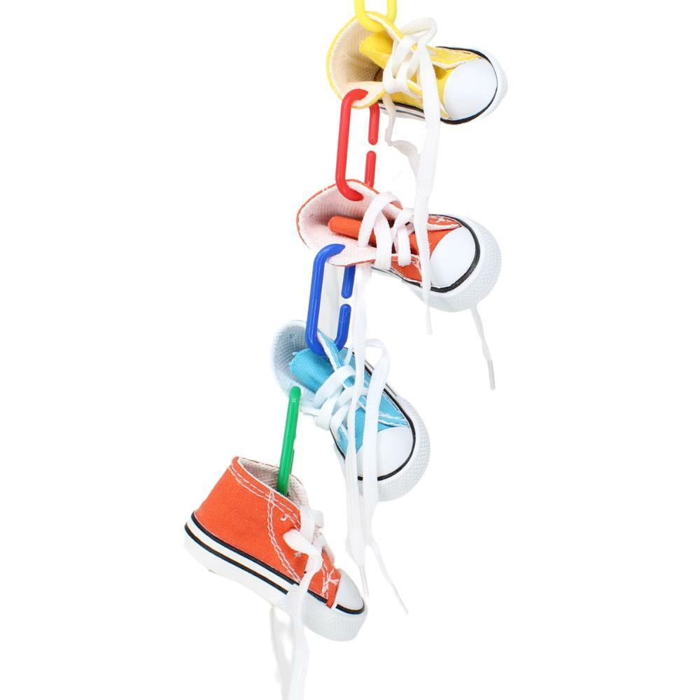 Bonka Bird Toys 24 Mini Sneakers Foot Beak Chew Throw Parrot Parakeet Quaker Budgie Finch Cockatoo