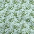 thumbnail image 1 of oneOone Cotton Cambric Green Fabric Floral Sewing Material Print Fabric By The Yard 42 Inch Wide, 1 of 4