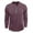 Red, variant on Youthup Men's Casual Henley Long Sleeve T-Shirt with Four-Button Detail & Color Block Design for Daily Wear