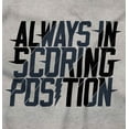 thumbnail image 2 of Scoring Position Baseball Game Winner Men's Big & Tall Crewneck Graphic Tee Brisco Brands 3X, 2 of 5