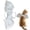 White, variant on Adjustable Furry Pet Angel & Bat Wings, Halloween Costume Accessory for Cats and Small Dogs, Fairy Dress‑Up Wings for Pets