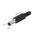 thumbnail image 2 of Adaptador de conector macho DC Uxcell 5.5mm x 2.1mm x 14mm para cable de alimentación negro 10 paquetes, 2 of 3