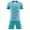 Turquoise, variant on Hansber Boys Quick Dry Basketball Soccer Jerseys Outfit Loose Athletic Short Sleeve Shirt and Shorts Turquoise 3XS