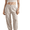 White, variant on LYMAYTER Women Casual Pants Stretch Comfy Yoga Pants Loose Lightweight Joggers Pants S-XL
