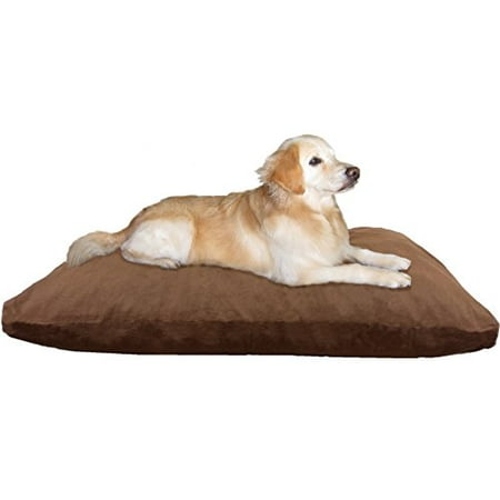 dog pillow extra orthopedic jumbo waterproof dogbed4less x47 foam comfort denim memory duty heavy bed brown