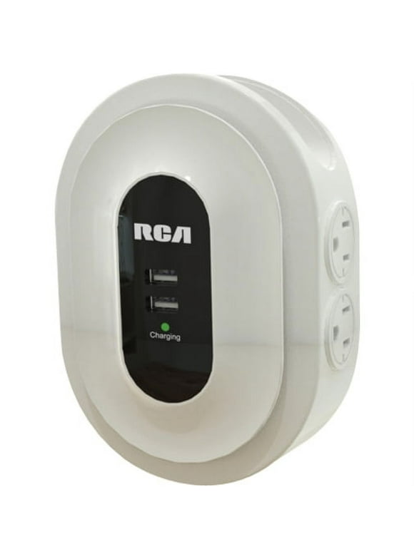 RCA 2 USB PORTS,4 OUTLETS+DEVICE DOCK
