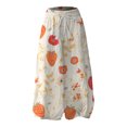 thumbnail image 4 of kaondbfi Women's Wide Leg Printed Pants Casual Elastic Waist Trousers Lightweight Summer Bottoms for Beach Vacation Loose Fit Pants with Pockets, 4 of 4
