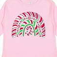thumbnail image 4 of Inktastic Peppermint Rainbow with Candy Cane Boys or Girls Long Sleeve Toddler T-Shirt, 4 of 5