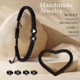 thumbnail image 3 of ShiYe toys store Pulseras con inicial J para mujeres, rellenos de calcetines para adolescentes, mejores amigos, regalos de cumpleaños, graduación, enlace de corazón, hermana, hija, día de la madre, ma, 3 of 4