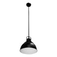 thumbnail image 3 of lámpara colgante vintage de acero negro mate 1 luz campana, 3 of 6