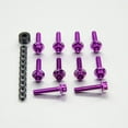 thumbnail image 6 of Aluminum Flanged Hex Bodywork Bolt M5x(0.80mm)x25mm Race Spec Etched Pack x10, 6 of 6