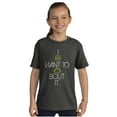 thumbnail image 4 of I Donut Want to Taco Bout it Food Pun Crewneck T Shirts Boy Girl Teen Brisco Brands L, 4 of 6