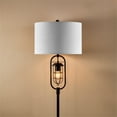 thumbnail image 6 of KAWOTI Industrial Floor Lamp with Night Light, 62.5'' Standing Farmhouse Floor Lamps for Bedroom for Living Room Oil Rubbed Bronze Finish, 6 of 10