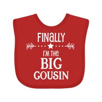 Inktastic Finally I'm the Big Cousin Boys or Girls Baby Bib