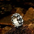 thumbnail image 4 of QQTDFG Men Retro Gothic Death Skull Ring Stainless Steel Cocktail Party Biker Statement-Black I-12, 4 of 9