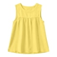 thumbnail image 6 of BUIGTTKLOP Womens Cotton Linen Tank Tops for Women Summer Sleeveless Shirts Round Neck Loose Fitted Blouses Top Tees, 6 of 7