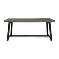 thumbnail image 6 of Noble House Raphael 70.75" Wood Top Patio Dining Table in Sandblast Gray, 6 of 6