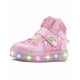 thumbnail image 3 of Tenis Luces Pequeños Pasos Unicornio Rosa Velcro 15-21 Rosa, 3 of 6