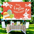 thumbnail image 4 of YMARPT Happy Easter Party Backdrop Banner, Easter Photograhy Background Banner, Easter Bunny Egg Rabbit Spring Banner, Easter Themed Party Decorations Supplies for Easter Party, 4 of 5