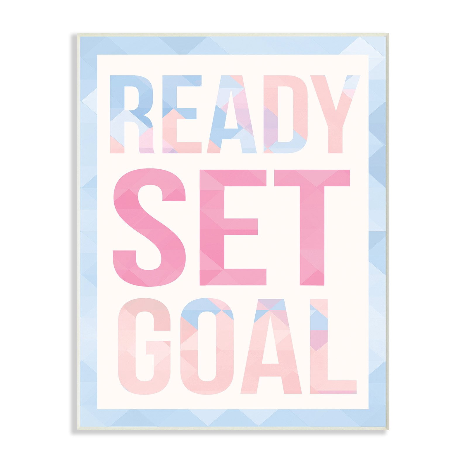 The Stupell Home Decor Collection READY SET GOAL Stretched Canvas Wall Art, 16 x 1.5 x 20
