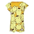 thumbnail image 5 of Pompompurin Womens Summer Tops Ruffle Short Sleeve Tunic Tops V Neck Loose Fit Flowy T-Shirts, 5 of 7