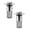 Silver, variant on Drain Plug with Removable Stainless Steel Filter Basket, 2Pc Bathroom Sink Stopper with Hair Catcher, Anti-Clog Brass Core Strainer for Basin, Shower, Tub, Fits 1.18"Drains, Silver