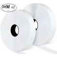 thumbnail image 1 of 20mm Magic Sticker Tape Self Adhesive Extra Strong Double Sided Adhesive with Sticker Pad Fluffy Hook and Loop Fastener White 20Meter 20mm Wide, 1 of 6