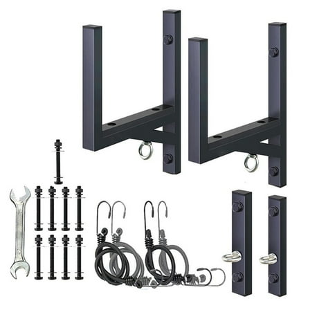 2 Rack Side Mount Ladder Rack For Trailers 300 Lbs Capacity Easy-Install