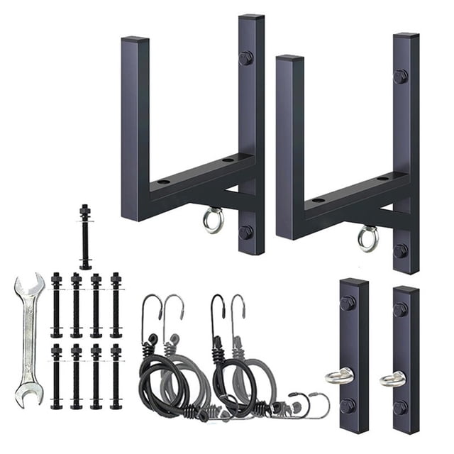 Mosiee 2 Rack Side Mount Ladder Rack For Trailers 300 Lbs Capacity Easy-Install
