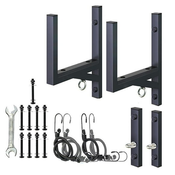 2 Rack Side Mount Ladder Rack for Trailers 300 Lbs Capacity Easy Install