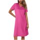 thumbnail image 5 of Vestido Corto de Manga Larga para Mujeres Color Sólido Cuello en V Suelto Cómodo, Vestido de Moda de Malla para Fiesta Y Ocasional, 5 of 8