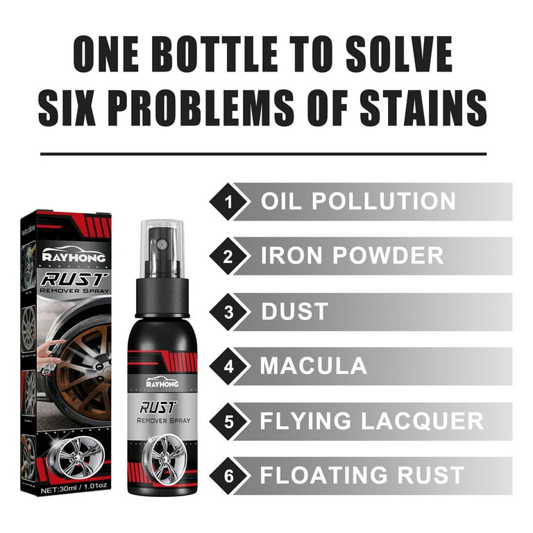 5X Anti Rust Inhibitor Derusting Spray Rust Remover Car Detailing