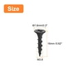 thumbnail image 2 of M3.8x16mm 200Pack Phillips Drive Wood Screws, Carbon Steel Self Tapping Screws, 2 of 5