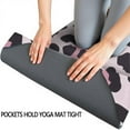 thumbnail image 3 of Pink and Black Of Leopard Print Hot Yoga Mat Towel Non Slip for Hot Yoga - Quick-Drying Yoga Mat Cover with 4 Corner Pockets with Travel Bag - Hot Yoga Towel Non Slip 70"x26", 3 of 6