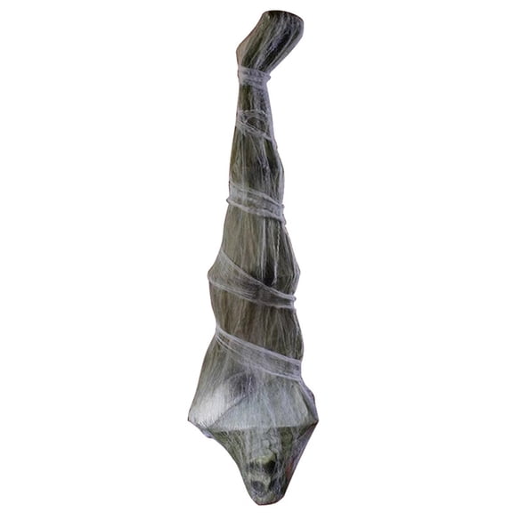 Luyimi 72" Large Hanging Cocoon Mummy Halloween Decoration, Realistic Spider Web Wrapped Figure, Spooky Outdoor Decor for Porch Tree Yard Indoor Haunted House Party A