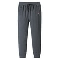 thumbnail image 4 of Men Winter Fleece Joggers Pants Sherpas Lined Sweatpants Warm Thick Track Pants Active Athletic Workout Jogger Sweatpant, 4 of 9