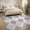 thumbnail image 3 of ODIKA 8'x10' Washable Area Rug Minimalist Interlocking Abstract Swirl Ombre Gradient Purple Boho Refined for King Size Bedroom Under Bed, Master Suite, Non-Shedding, Easy Care, 3 of 7