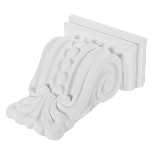 unbranded Plaster Corbels Pair Taper Roman Capitals and Corbels 15.00X11.40X6.50CM White