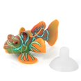 thumbnail image 1 of Aquarium Fish Tank Safe Silicone Luminous Simulation Frogfish Landscape Decorationgreen orange, 1 of 4