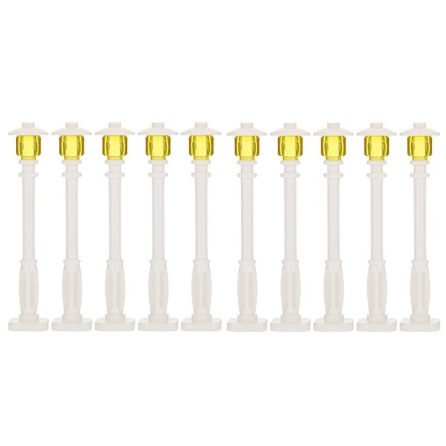 EIMELI 10 Pcs Simulation Street Light Mini Toys Mini Road Lights Mini Street Light Models Plastic 8.2X1.5CM
